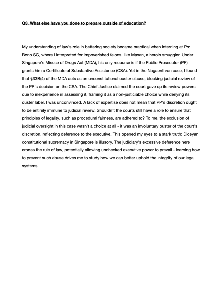 Sample Personal Statement - Page 1
